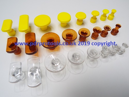 Smooth Series Glue Tabs x 24, Crystal, Root Beer and Plastic.