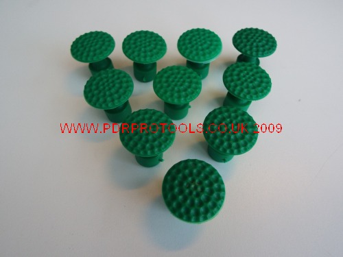 Golf Ball Dimple tabs x 10, With 21.00mm Domed Face.