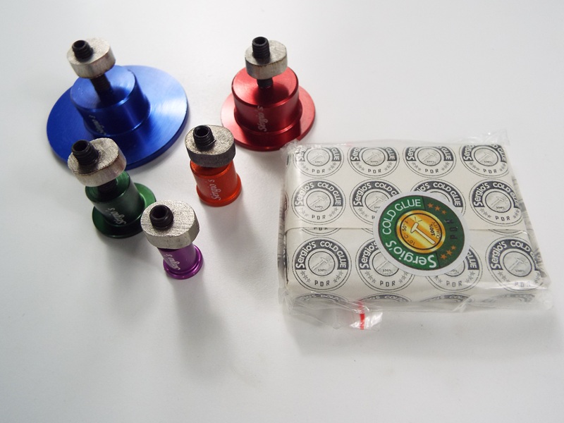 Sergio's Cold Glue Set x 5 Tabs + Green Glue.