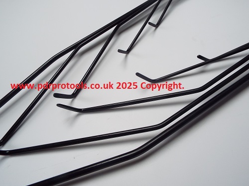 Extra Long Shaved, Double Bend Brace Set, 8" - 24" Long x 10.