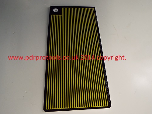 Extra Long HD Reading Board, 16" x 8", Tight Lines, Yellow.