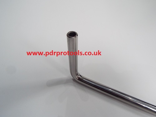 Screw-In Tipped Tool, 24" x 90 Degrees x 3" Kick.