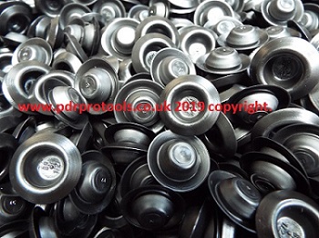 1/2" (13.00mm) Recessed Blanking plugs x 100