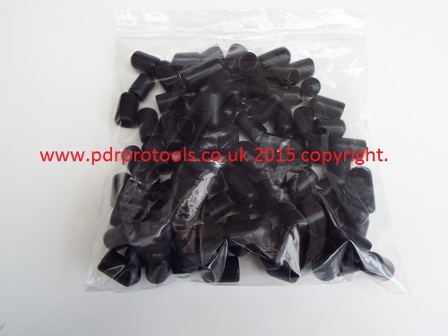 100 Vinyl Tip Covers, 8.00mm.