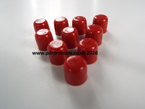 10 x Plastic Caps (Flat Face)