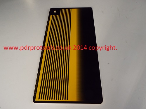 Extra Long HD "Sniper" Board 16" x 8" Fog + Lines, Yellow.