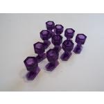 Smooth Faced Glue Tabs 15mm x 30mm, Hex Shape.