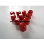 10 x Plastic Caps (Flat Face)