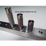 Three Piece Extension Set, 1" 1.5" 2" x 1/2" Diameter.