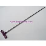 42" Reverse Screw-In Tip Hail Rod (USA Thtreads).