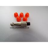 Ball Nose Screw-In Tip + 5 Caps (7.5mm)