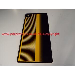 Extra Long HD "Sniper" Board 16" x 8" Fog + Lines, Yellow.